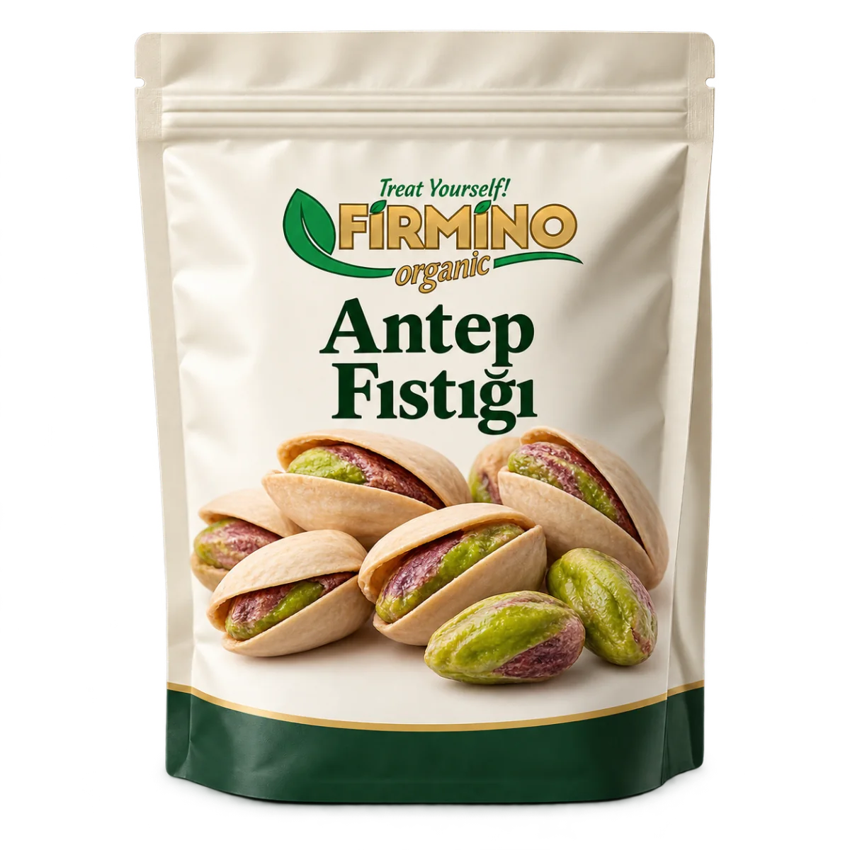 FIRMINO pouch of in-shell Antep pistachios and kernels
