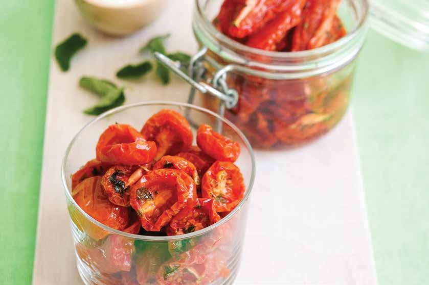 Sun-dried tomatoes with Mediterranean herbs
